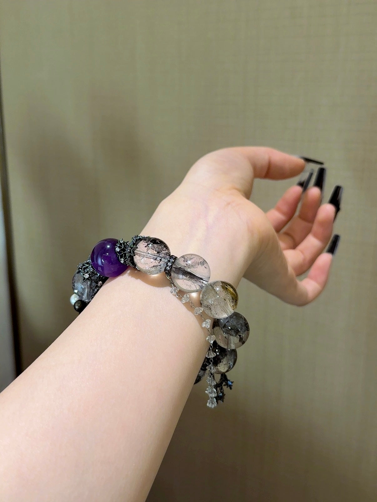 ▫️▪️ Shining amethyst bracelet